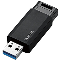 エレコム USB3．1(Gen1)対応 ノック式USBメモリ 128GB ブラック MF-PKU3128GBK