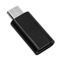 ラスタバナナ 充電・通信変換アダプタ TYPE-C TO MICROUSB ブラック RHECM01BK