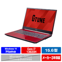 マウスコンピューター 15．6型ゲーミングノートパソコン e angle select G TUNE レッド EDP5I7G60161TR