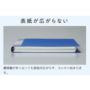 コクヨ クリヤーブック(Glassele)固定式A4背ポケット 40P オフホワイト F384897-ﾗ-GLB40W-イメージ5