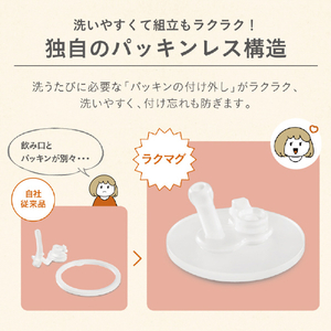 コンビ ラクマグ ストロー&コップ はじめてセットR ﾗｸﾏｸﾞｽﾄﾛ-ｺﾂﾌﾟﾊｼﾞﾒﾃｾﾂﾄ-イメージ12