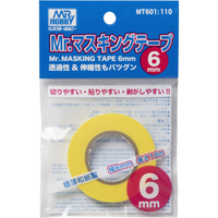 GSIクレオス Mr．マスキングテープ 6mm MT601MRﾏｽｷﾝｸﾞﾃ-ﾌﾟ6MMN