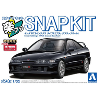 アオシマ 1/32 ホンダ DC2インテグラ タイプR(グラナダブラックパール) Aﾗｸﾌﾟﾗ22GBｲﾝﾃｸﾞﾗRGﾌﾞﾗﾂｸP