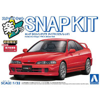 アオシマ 1/32 ホンダ DC2インテグラ タイプR(ミラノレッド) Aﾗｸﾌﾟﾗ22MRｲﾝﾃｸﾞﾗRMﾚﾂﾄﾞ
