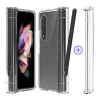 araree Galaxy Z Fold 3用ペンホルダー付クリアケース NUKIN 360 クリア AR21942GZFD3