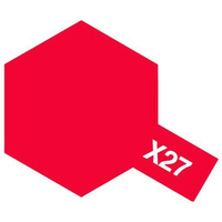 タミヤ アクリルミニ X-27 クリヤーレッド TｱｸﾘﾙﾐﾆX27N