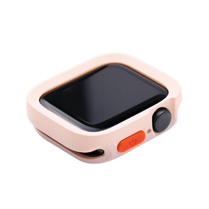 WEARPLANET Apple Watch 41/40mm用FLUFFY POT ソフトケース ベビーピンク WP26944-イメージ2