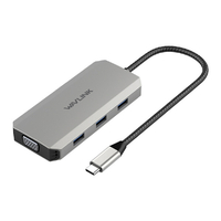 WAVLINK 7-in-1 USB-C Quad Display MSTハブ WL-UMD304