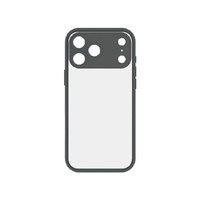 グルマンディーズ iPhone17 Pro Max用プランプフレームケース IIIIfit ブラック IFT-188BK