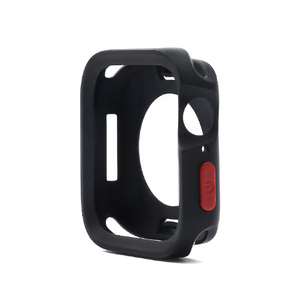WEARPLANET Apple Watch 41/40mm用FLUFFY POT ソフトケース マット ブラック WP26950-イメージ1