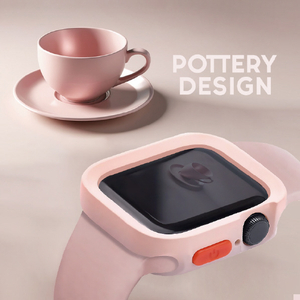 WEARPLANET Apple Watch 41/40mm用FLUFFY POT ソフトケース マット ブラック WP26950-イメージ5