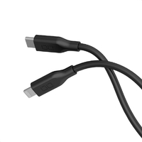 CIO シリコンケーブル USB-C to Lightning(2m) ブラック CIO-SL30000-CL2-BK