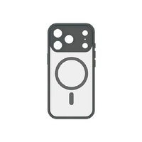 グルマンディーズ iPhone17 Pro用MagSafe対応プランプフレームケース IIIIfit ブラック IFT-190BK