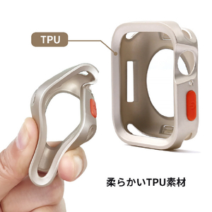 WEARPLANET Apple Watch 41/40mm用FLUFFY POT ソフトケース マット ホワイト WP26956-イメージ10