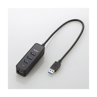 エレコム マグネット付き4ポートUSB3．0ハブ ブラック U3H-T405BBK
