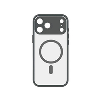 グルマンディーズ iPhone17 Pro Max用MagSafe対応プランプフレームケース IIIIfit ブラック IFT-192BK