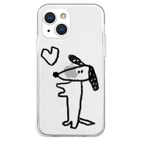 AKAN iPhone 13 mini用ソフトクリアケース イヌハート AK20962I13MN