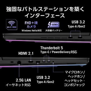 ASUS ノートパソコン ROG Strix SCAR 18 オフブラック G835LWG-U9R5080-イメージ10