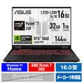 ASUS ノートパソコン ASUS TUF Gaming A16 FA608UMI イェーガーグレー FA608UMI-R7R5060S
