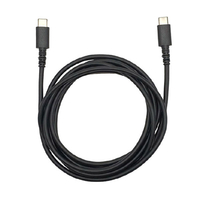 クオリティトラストジャパン やわらかいのに切れにくいケーブル PD対応 USB Type-C to Type-C(2.0m) ブラック QTC-0417BK