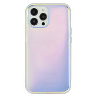 グルマンディーズ iPhone 15 Pro Max用耐衝撃ケース IIIIFIT CLEAR PREMIUM オーロラ IFT-169AUR