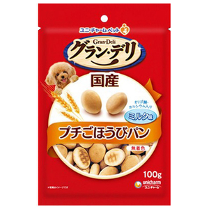 ユニ・チャーム グラン・デリ きょうのごほうび プチごほうびパン ミルク味(100g) UCﾌﾟﾁｺﾞﾎｳﾋﾞﾊﾟﾝﾐﾙｸｱｼﾞ100G-イメージ1