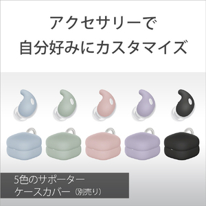 SONY ワイヤレスノイズキャンセリングステレオヘッドセット LinkBuds Fit ピンク WF-LS910N P-イメージ6