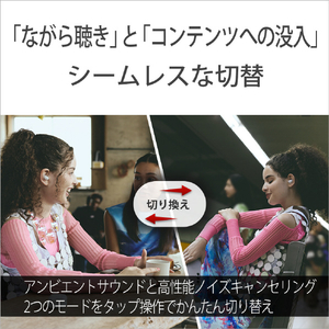 SONY ワイヤレスノイズキャンセリングステレオヘッドセット LinkBuds Fit ピンク WF-LS910N P-イメージ8