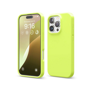 elago iPhone16Pro用シリコンケｰス ネオンイエロー EL_IPRCSSCS3_NY-イメージ2