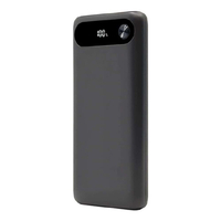 ラスタバナナ PD20W対応 Type-C1ポート/USB-A2ポート モバイルバッテリー 10000mAh 30cm チャコールグレー RLI100C20W02CGRY