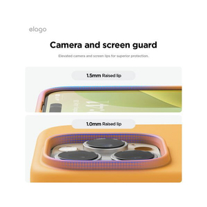 elago iPhone16Pro用シリコンケｰス オレンジ EL_IPRCSSCS3_OR-イメージ6