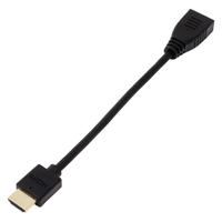 アイネックス スリム&ソフト ハイスピードHDMI延長ケーブル 0．1m AMC-HDES01V20