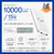 エレコム 5V/3A出力モバイルバッテリー (10000mAh/C×1+A×2+B×1) しろちゃん DE-C66-10000WF-イメージ2